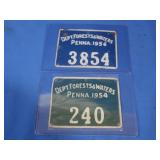 2 Vintage Metal Dept Forests&Waters PA 1954&1956