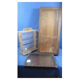 3 Wood&Glass Display Cases