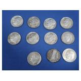 11 Roosevelt Dimes,Asst Dates