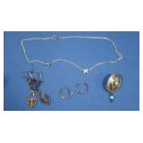 Sterling Jewelry Pieces 10.5 gr tw