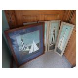 Nautical Artwork,5 Framed Pcs.