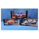 3 Hot Wheels Nascar Die Cast Models,1990