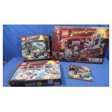 3 Empty Legos Indiana Jones Boxes