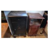 2 Wooden Storage Cabinets,Scratches on