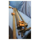 2 Jorgensen 40 Bar Clamps 48",3 Pipe Clamps