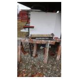 2 Wooden Saw Horses&2 Adj Roller Stands