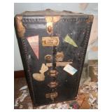 Antique Trunk w/Magazines-22"x41"x22"
