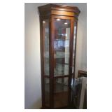 Corner Wood&Glass Curio Cabinet approx