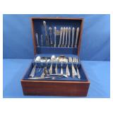 55 Pc Silverplated Silverware Set in