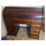Broyhill Wooden Roll-top Desk-48"x23"x42"H