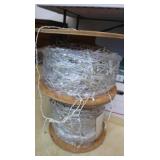 2 Wooden Spools-13.75x11.25" w/Christmas Light