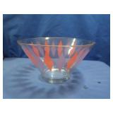 Vintage Anchor Hocking Harlequin Pattern Chip n