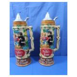 2 "Famous Dubois Beer" Beer Steins,16"H
