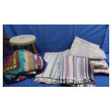 Afghan 47x44",Throw Rugs&Crochet Topped