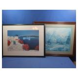 2 Framed Pictures-36x24" & 31/5"x25"