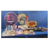 Vinrtage Holiday Cardboard Decoration Cut-outs