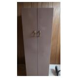 2 Door Metal Wardrobe Cabinet 21x19x57.75" Good