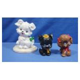 Vintage Ceramic Puppy Dog "Kitschy" Figures