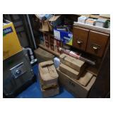 Shelf Contents-2 Drawer Wood Storage Unit