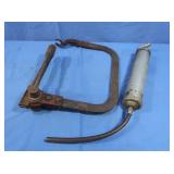 Grease Gun,Vintage Craftsman Crown Logo Crank