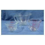Anchor Hocking 2qt&2C Measuring Cup,Pyrex 1C