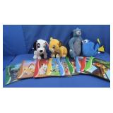 Disney Stuffed Animals&Disney Books