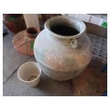 Decorative Clay Pot-24"H