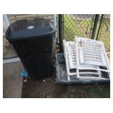 Garbage Can, Plastic Chairs&Plastic Mixing Tub