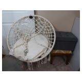 Macrame Hanging Hammock Chair w/Cushion,Cloth