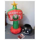 Lg Plastic Pumpkin & Inflatable