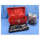 Tool Box w/Asst. Tools, Palm Sander