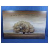 Lg Wooden Picture-36x24"(chipped in lower corner)