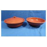 Fiestaware-Covered Casserole&Serving Bowl