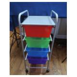 Wheeled Storage Bin Unit
