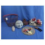 Garden Dï¿½cor,Metal Basket,Small Shears