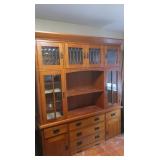 Wooden China Cupboard (Good Cond) 62x15.75x80.5"H