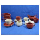 Fiestaware-Gravy Bowl,Cups,Saucers&more