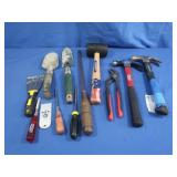 Tool Lot-Hammers,Rubber Mallet&more