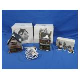 Dept 56 Dickens Villager Porcelain Houses&Access.