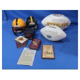 Mini Steelers helmets Commerative Footballs&more