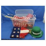 American Flags,St. Patricks Day Items