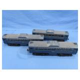 3 K-Line Baltimore&Ohio Budd Rail Diesel Cars