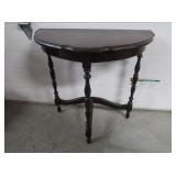 Halfmoon Wooden Accent Table