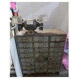 CIJ Elec Bench Grinder&Metal Storage