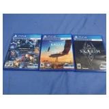 3 PS4 Games-Eagle Flight,Skyrim&Demo Disc