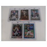 Lot of 5 unique baseball cards inc. SKENES Bowman