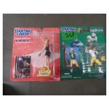 Lot of 2 starting line ups: Favre & Langley