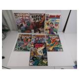 Lot of 7 Marvel Comic Magazines, ex-mint.