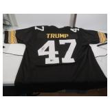 Beckett COA Donald Trump Jersey signed by Le