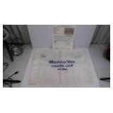 Arnold Palmer autographed Mountain View Country